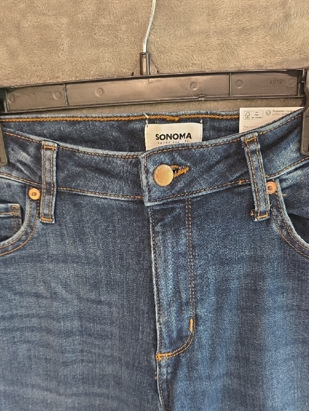 Sonoma Dark Blue Cropped Denim Capri Jeans - Picture 2 of 9